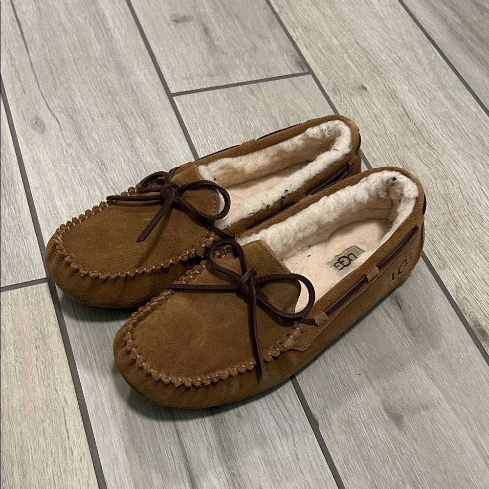 UGG Chestnut Suede Moccasin Shoes